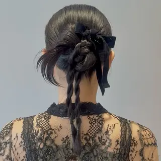 ミディアム カラー ヘアアレンジ noa/ 渋谷のヘアスタイル