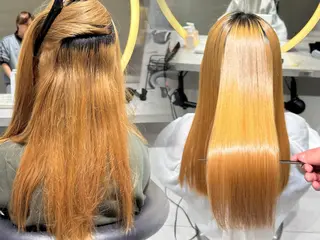 ロング ブリなしWカラー✨️ 髪質改善【タケル】のヘアスタイル