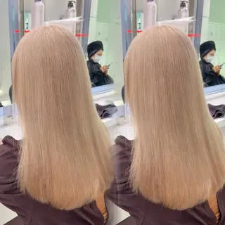 セミロング カラー 髪質改善/美髪矯正 艶髪/Takutoのヘアスタイル