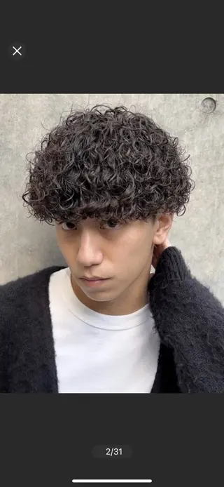 パーマ メンズ fifthパーマ特化 ユウリのヘアスタイル