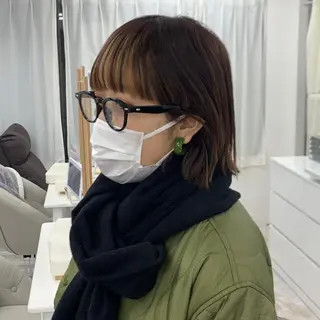 ミディアム カラー パーマ 🎀オイダイラ モモカ🎀のヘアスタイル