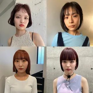 ショート カラー ボブ／パーマ指名 No. 1🍃れんとのヘアスタイル