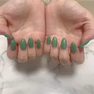 ネイル はな💎ネイル ワンホン、長さ出しのネイルデザイン