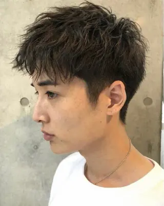 ショート パーマ メンズ FIX hair所属・メンズパーマ FIX 店長のヘアスタイル