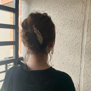 ミディアム ヘアアレンジ chouette/ 根本優希のヘアスタイル