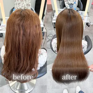 ロング ケアカラー/縮毛矯正 /レイヤー/板垣光采のヘアスタイル