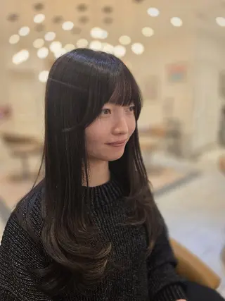 ロング GRITTERs 泉中央店所属・ロング/小顔レイヤー /カットモデル泉中央のヘアスタイル