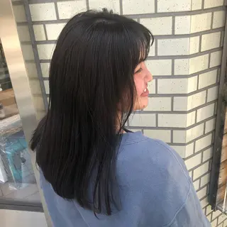 セミロング 韓国風スタイル 🍓MIZUKI🍓のヘアスタイル