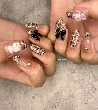 ネイル 3dパーツ/流行り 👧shushu❤️のネイルデザイン