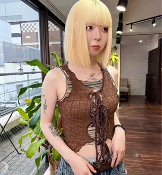 ショート カラー 🧡色落ちまで2度綺 麗なカラー🧡ヨシキのヘアスタイル