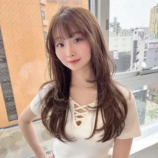 セミロング 森 隆秀/韓国ヘアのヘアスタイル