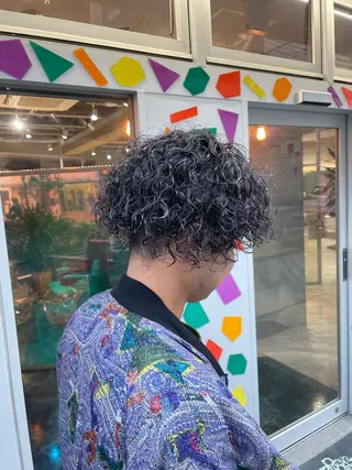 ミディアム カラー パーマ メンズ Riganuts池袋 Hayato✂︎のヘアスタイル