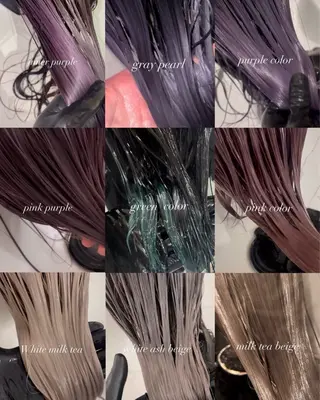 カラー ハイトーンカラー 中村優成のヘアスタイル