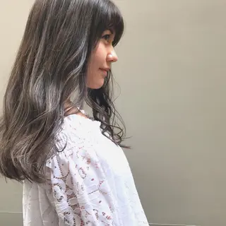 セミロング カラー 日々所属・谷 大地のヘアスタイル