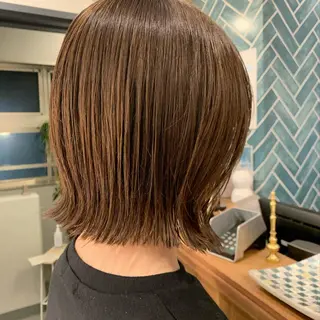 ミディアム ショート/縮毛矯正 紺野紘三のヘアスタイル