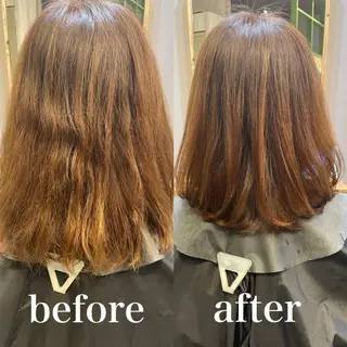 セミロング 縮毛矯正/髪質改善 主税巧一のヘアスタイル