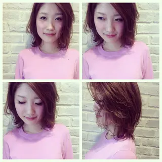 ミディアム セミロング la fith所属・rico_by ヘアとアイブロウのヘアスタイル