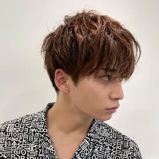 ショート パーマ メンズ 🐺ウルフの神🐺 /カラー/けいすけのヘアスタイル