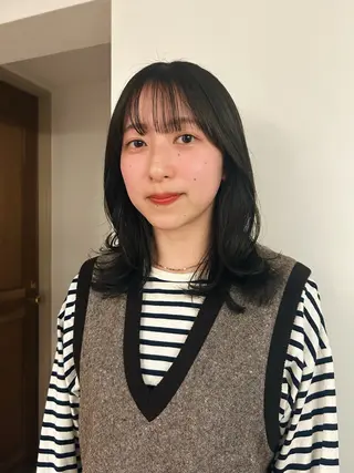 セミロング 似合わせパーマ 🌼カンナのヘアスタイル