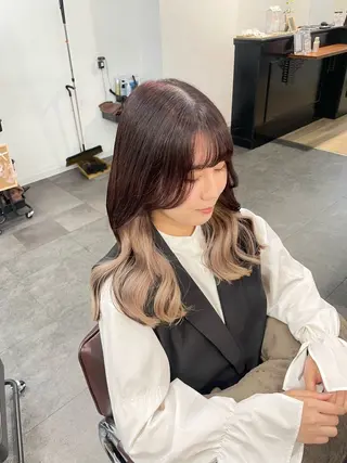 ロング カラー 野町好花 レイヤー/髪質改善のヘアスタイル