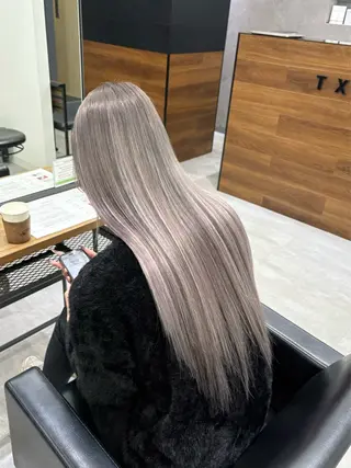 ロング カラー ENA💗NEXT /ハイトーンエクステのヘアスタイル