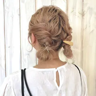 ミディアム ヘアアレンジ 原宿/似合わせ/髪質 改善/レイヤー/優希のヘアスタイル