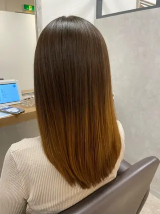 セミロング カラー 髪質改善×METEO 店長 貞松直也のヘアスタイル