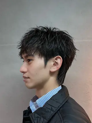 ショート パーマ メンズ Alo所属・💥メンズパーマ /表参道/モント💥のヘアスタイル