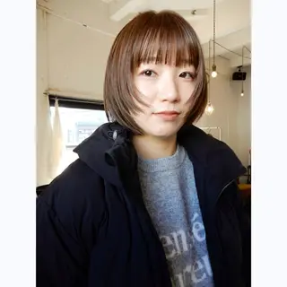 ショート カラー デザインカット🎨 ボブ🫟おざきのヘアスタイル