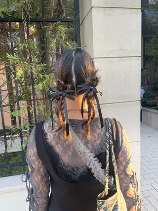 ミディアム ヘアアレンジ uno rioのヘアスタイル