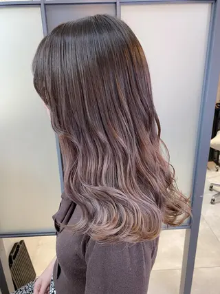 セミロング カラー SALOWIN神戸三宮East店所属・【透明感、艶髪】西村 有司のヘアスタイル