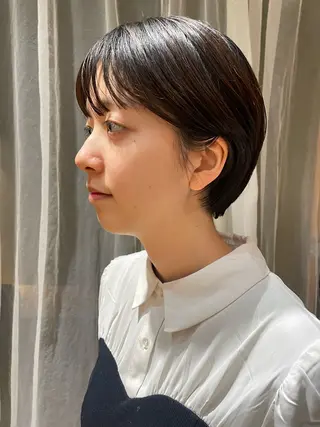 ショート カラー ボブ/ショート 吉田竣のヘアスタイル