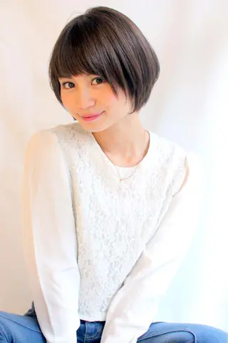 ショート カラー パーマ 羽田 ひろむのヘアスタイル