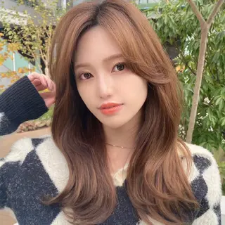 ロング カラー パーマ モテ髪×トレンド💕 小顔レイヤー 金井のヘアスタイル