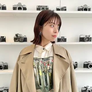 ミディアム 髙橋 茉南のヘアスタイル