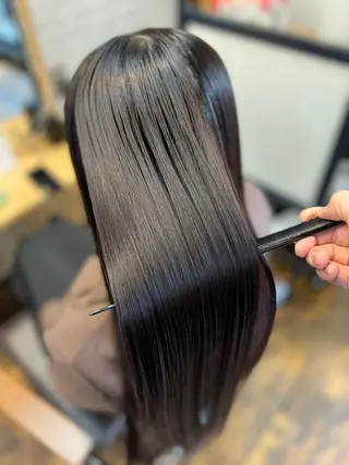 ロング Salowin銀座suite店所属・美髪縮毛矯正/髪質 改善カラー/寺倉海人のヘアスタイル