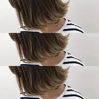 ショート カラー ブリーチカラー/ 岩破瑞希のヘアスタイル