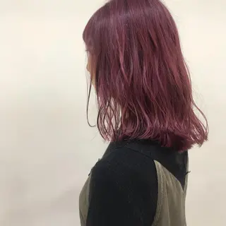 セミロング カラー AMI ウルフパーマ/メンズのヘアスタイル