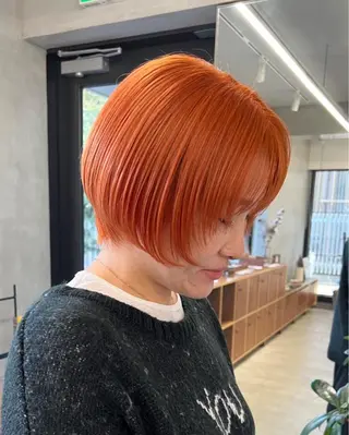 ショート ケアブリーチ/ ハイトーン/牧野のヘアスタイル