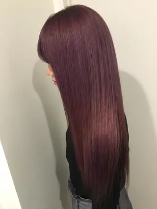 ロング カラー 🌈評価No.1🌈 艶髪カラー❌エクステのヘアスタイル