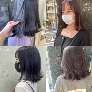 カラー オリーブ/アッシュ やわらか透明感カラーのヘアスタイル