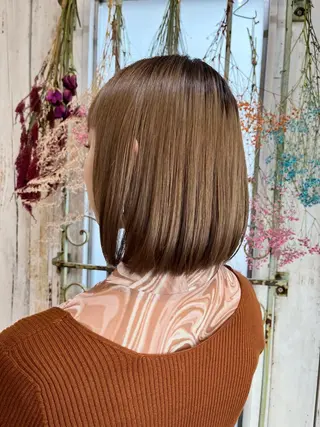 ミディアム 髪質改善カラー☆ ヘアアレンジmiyuのヘアスタイル