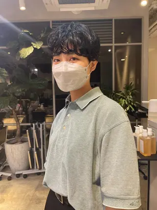 ショート パーマ 斉藤 瑞恵のヘアスタイル