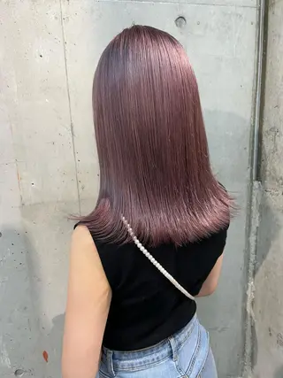 ミディアム カラー lani 天神大名/ブリーチのヘアスタイル