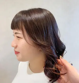 ミディアム カラー ヘアアレンジ ayumi🌈 インナーカラー🌈のヘアスタイル