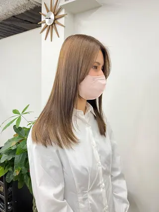 ロング カラー HIROKO / 透明感暖色カラー🎀のヘアスタイル