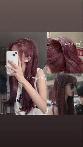 ロング カラー 💖大人韓国ヘア💖 韓国艶カラー【銀座】のヘアスタイル