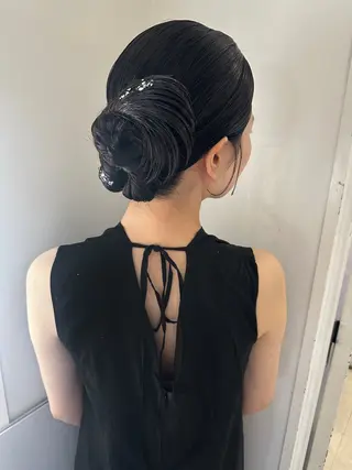 セミロング 宮﨑 あかねのヘアスタイル