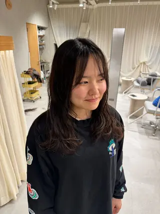 セミロング レイヤー/ボブパーマ /垢抜け/タクミのヘアスタイル