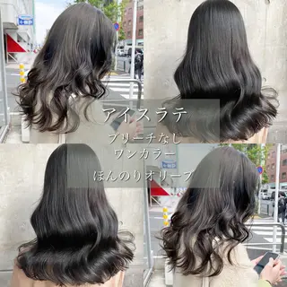 ロング カラー ブリーチなし💗 艶カラー 翔太郎のヘアスタイル